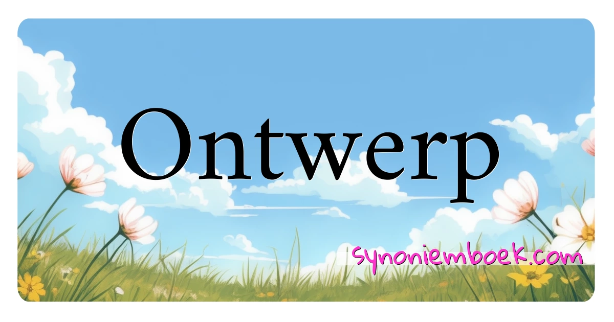 Ontwerp synoniemen kruiswoordraadsel betekenen uitleg en gebruik